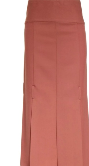 SOLD Victoria Beckham Dusty Coral HighWaist Split Skirt - Picture 3 of 7